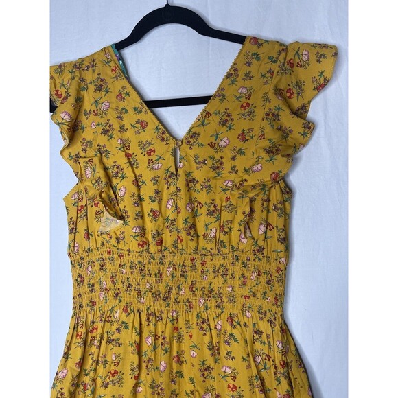 NWT Matilda Jane Fantasy Fancy Yellow Floral Dress Size Small - Picture 8 of 12